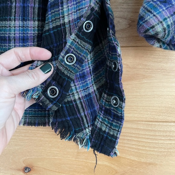 FREE PEOPLE Juniper Ridge button down plaid - Picture 5 of 9